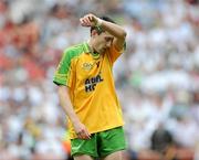 2 August 2009; A dejected Rory Kavanagh, Donegal, after the game. GAA Football All-Ireland Senior Championship Quarter-Final, Cork v Donegal, Croke Park, Dublin. Picture credit: Oliver McVeigh / SPORTSFILE