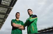 11 November 2015; Ireland's Lee Keegan, left, and Conor McManus in attendance at an Eirgrid International Rules Media Briefing. Croke Park, Dublin. Picture credit: Piaras Ó Mídheach / SPORTSFILE