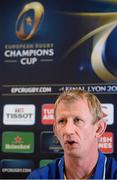 13 November 2015; Leinster head coach Leo Cullen, during a press conference. Leinster Rugby, UCD, Belfield, Dublin. Picture credit: Sam Barnes / SPORTSFILE