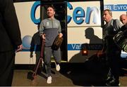 13 November 2015; Robbie Keane, Republic of Ireland, arriving off the team bus. UEFA EURO 2016 Championship Qualifier Play-off, 1st Leg, Bosnia and Herzegovina v Republic of Ireland. Stadion Bilino Pole, Zenica, Bosnia & Herzegovina. Picture credit: David Maher / SPORTSFILE