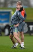 15 November 2015; Republic of Ireland's John O'Shea, during squad training. National Sports Campus, Abbotstown, Co. Dublin. Picture credit: David Maher / SPORTSFILE