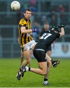 15 November 2015; xxxMartin Aherne, Crossmaglen Rangers, in action against Dylan Ward,  Kilcoo. AIB Ulster GAA Senior Club Football Championship, Semi-Final, Kilcoo v Crossmaglen Rangers. Páirc Esler, Newry, Co. Down. Picture credit: Oliver McVeigh / SPORTSFILE