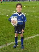 15 November 2015; Leinster matchday mascot Conal O'Driscoll, from Sandyford, Dublin, before the European Rugby Champions Cup, Pool 5, Round 1, clash between Leinster and Wasps at the RDS, Ballsbridge, Dublin. Picture credit: Brendan Moran / SPORTSFILE