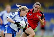 8 August 2009; Ciara McAnespie, Monaghan, in action against Aine Keary, Down. TG4 All-Ireland Ladies Football Senior Championship Qualifier Round 2, Monaghan v Down, Pearse Park, Longford. Picture credit: Brendan Moran / SPORTSFILE