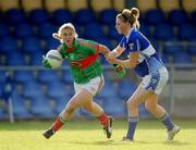 8 August 2009; Cora Staunton, Mayo, in action against Aisling Quigley, Laois. TG4 All-Ireland Ladies Football Senior Championship Qualifier Round 2, Mayo v Laois, Pearse Park, Longford. Picture credit: Brendan Moran / SPORTSFILE