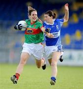 8 August 2009; Martha Carter, Mayo, in action against Grace Weston, Laois. TG4 All-Ireland Ladies Football Senior Championship Qualifier Round 2, Mayo v Laois, Pearse Park, Longford. Picture credit: Brendan Moran / SPORTSFILE