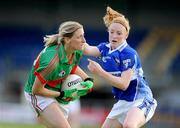 8 August 2009; Cora Staunton, Mayo, in action against Patricia Fogarty, Laois. TG4 All-Ireland Ladies Football Senior Championship Qualifier Round 2, Mayo v Laois, Pearse Park, Longford. Picture credit: Brendan Moran / SPORTSFILE