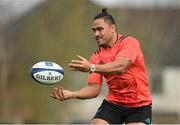 17 November 2015; Munster's Francis Saili in action during squad training. University of Limerick, Limerick. Picture credit: Diarmuid Greene / SPORTSFILE