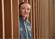 18 November 2015; Republic of Ireland's Louise Quinn during a press conference. Republic of Ireland Women's Press Conference, FAI Headquarters, Abbotstown, Dublin. Picture credit: Matt Browne / SPORTSFILE