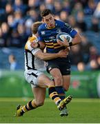 15 November 2015; Noel Reid, Leinster, is tackled by Dan Robson, Wasps. European Rugby Champions Cup, Pool 5, Round 1, Leinster v Wasps. RDS, Ballsbridge, Dublin. Picture credit: Brendan Moran / SPORTSFILE