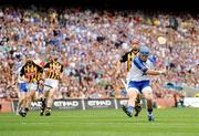 9 August 2009; Shane Walsh, Waterford, shoots to score his side's first goal. GAA Hurling All-Ireland Senior Championship Semi-Final, Kilkenny v Waterford, Croke Park, Dublin. Picture credit: Stephen McCarthy / SPORTSFILE