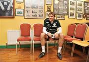 10 August 2009; Republic of Ireland's Kevin Kilbane takes a break during a players mixed zone ahead of their international friendly against Australia on Wednesday. Republic of Ireland Squad Training, St. Michael's FC, Co. Tipperary. Picture credit: David Maher / SPORTSFILE