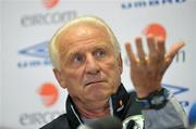 11 August 2009; Republic of Ireland manager Giovanni Trapattoni during a press conference ahead of their international friendly against Australia on Wednesday night. Republic of Ireland press conference, Thomond Park, Limerick. Picture credit: Diarmuid Greene / SPORTSFILE