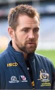 20 November 2015; Australia captain Luke Hodge during the captain's call ahead of their side's EirGrid International Rules clash with Ireland at Croke Park, Dublin. Picture credit: Stephen McCarthy / SPORTSFILE