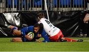 20 November 2015; Adam Byrne, Leinster A, scores his team's fourth try of the match. B&I Cup, Pool 1, Leinster A v Moesley. Donnybrook Stadium, Donnybrook, Dublin. Picture credit: Seb Daly / SPORTSFILE