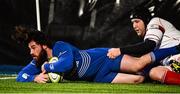 20 November 2015; Mick McGrath, Leinster A, scores his team's nineth try of the match. B&I Cup, Pool 1, Leinster A v Moesley. Donnybrook Stadium, Donnybrook, Dublin. Picture credit: Seb Daly / SPORTSFILE