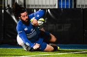 20 November 2015; Mick McGrath, Leinster A, scores his team's nineth try of the match. B&I Cup, Pool 1, Leinster A v Moesley. Donnybrook Stadium, Donnybrook, Dublin. Picture credit: Seb Daly / SPORTSFILE