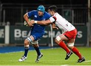 20 November 2015; Tadhg Beirne, Leinster A, is tackled by Chris Brightwell, Moesley. B&I Cup, Pool 1, Leinster A v Moesley. Donnybrook Stadium, Donnybrook, Dublin. Picture credit: Seb Daly / SPORTSFILE