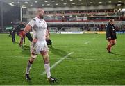 20 November 2015; Ulster's Dan Tuohy following his side's loss. European Rugby Champions Cup, Pool 1, Round 2, Ulster v Saracens. Kingspan Stadium, Ravenhill Park, Belfast. Picture credit: Ramsey Cardy / SPORTSFILE