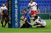 20 November 2015; Peter Dooley, Leinster A, scores his side's first try of the match. B&I Cup, Pool 1, Leinster A v Moesley. Donnybrook Stadium, Donnybrook, Dublin. Picture credit: Seb Daly / SPORTSFILE