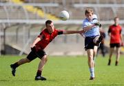 15 August 2009; Paul Hudson, Dublin, in action against Darragh O'Hanlan, Down. ESB GAA Football All-Ireland Minor Championship Quarter-Final, Dublin v Down, Kingspan Breffni Park, Cavan. Picture credit: Oliver McVeigh / SPORTSFILE