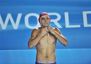 2 August 2009; Daniel Lopez, goalkeeper, Spain. FINA World Swimming Championships Rome 2009, Spain v Serbia, Waterpolo Final, Foro Italico, Rome, Italy. Picture credit: Brian Lawless / SPORTSFILE