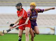 15 August 2009; Una O'Donoghue, Cork, in action against Joanne O'Callaghan, Wexford. Gala All-Ireland Senior Camogie Championship Semi-Final, Cork v Wexford, Nowlan Park, Kilkenny. Picture credit: Matt Browne / SPORTSFILE