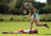 15 August 2009; Mayo's Cora Staunton celebrates after scoring her side's third goal. TG4 All-Ireland Ladies Football Senior Championship Quarter-Final, Tyrone v Mayo, Ballymahon GAA Club, Ballymahon, Co. Longford. Photo by Sportsfile