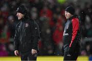 20 November 2015; Ulster head coach Neil Doak, right, and assistant coach Joe Barakat. European Rugby Champions Cup, Pool 1, Round 2, Ulster v Saracens. Kingspan Stadium, Ravenhill Park, Belfast. Picture credit: Ramsey Cardy / SPORTSFILE