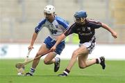 16 August 2009; Jason Grealish, Galway, in action against John Dee, Waterford. ESB GAA Hurling All-Ireland Minor Championship Semi-Final, Waterford v Galway, Croke Park, Dublin. Picture credit: Pat Murphy / SPORTSFILE