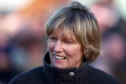 14 January 2001; Trainer Jessica Harrington at Leopardstown Racecourse in Dublin. Photo by Brendan Moran/Sportsfile