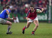 20 January 2001; Dominic Crotty of Munster in action against Gregor Townsend of Castres during the Heineken Cup Pool 4 Round 6 match between Munster and Castres at Musgrave Park in Cork. Photo by Damien Eagers/Sportsfile
