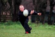 29 January 2001; Peter Stringer during Ireland rugby squad training at ALSAA Sportsgrounds in Dublin. Photo by David Maher/Sportsfile