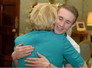 25 November 2015; Team Ireland's Graham Hillick, 11-a-side football, in Aras an Uachtarain as the Special Olympics World Summer Games are honoured by President Michael D. Higgins and wife Sabina. Aras an Uachtarain, Phoenix Park, Dublin. Picture credit: Cody Glenn / SPORTSFILE