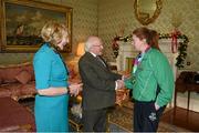 25 November 2015; Nichola Farrell, basketball, in Aras an Uachtarain as the Special Olympics World Summer Games are honoured by President Michael D. Higgins and wife Sabina. Aras an Uachtarain, Phoenix Park, Dublin.  Picture credit: Ray McManus / SPORTSFILE