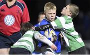 27 November 2015; Action from the Bank of Ireland's Half-Time Mini Games featuring Naas RFC and St Mary's at the Leinster v Ulster - Guinness PRO12, Round 8 clash at the RDS Arena, Ballsbridge, Dublin. Picture credit: Stephen McCarthy / SPORTSFILE