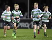 27 November 2015; Action from the Bank of Ireland's Half-Time Mini Games featuring Naas RFC and St Mary's at the Leinster v Ulster - Guinness PRO12, Round 8 clash at the RDS Arena, Ballsbridge, Dublin. Picture credit: Stephen McCarthy / SPORTSFILE