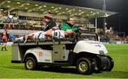 4 December 2015; Ulster's Iain Henderson is taken off the field with a first half injury. Guinness PRO12, Round 9, Ulster v Edinburgh, Kingspan Stadium, Ravenhill Park, Belfast, Co. Down. Picture credit: Oliver McVeigh / SPORTSFILE
