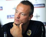 2 September 2009; Maik Taylor, speaking during the Northern Ireland press conference ahead of their World Cup qualifier against Poland on Saturday. Northern Ireland Press Conference, Hilton Hotel, Templepatrick, Co. Antrim.  Picture credit: Oliver McVeigh / SPORTSFILE