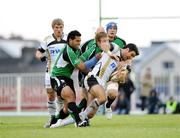 4 September 2009; Mike Phillips, Ospreys, in action against Niva Ta'auso, Connacht. Celtic League, Connacht v Ospreys, Sportsground, Galway. Photo by Sportsfile