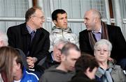 4 September 2009; League of Ireland Director Fran Gavin, left, Birmingham City and former St. Patrick's Athletic player Keith Fahy, centre, and former St. Patrick's Athletic manager Johnny McDonnell watch on from the stands. League of Ireland Premier Division, Shamrock Rovers v St Patrick's Athletic,Tallaght Stadium, Dublin. Picture credit: Stephen McCarthy / SPORTSFILE