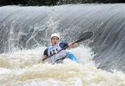 5 September 2009; Liam Hendrick, Kilcock Canoe Polo Club, in action in the Mens Senior General Purpose during the Liffey Descent. Liffey Descent, Lucan Weir, River Liffey, Dublin. Photo by Sportsfile