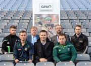 8 December 2015; In attendance at the launch of the GPA's report on Ring, Rackard and Meagher competitions are, from left, Paul Divilly, Kildare senior hurler, James Toher, Meath senior hurler, Donal O'Grady, Author of the Report, Dessie Farrell, CEO GPA, Tomás Culton, Development Officer GPA,  Mark Curry, Fermanagh senior hurler, and Eamonn Murphy, GPA. Croke Park, Dublin. Picture credit: Sam Barnes / SPORTSFILE