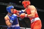 7 September 2009; Kenneth Egan, right, Ireland, in action against Jeysson Monroy Varela, Columbia. AIBA World Boxing Championships 2009, Light Heavyweight 81kg, Last 16, Kenneth Egan v Jeysson Monroy Varela, Assago, Milan, Italy. Picture credit: David Maher / SPORTSFILE