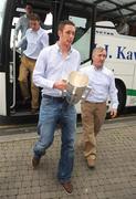 7 September 2009; Kilkenny captain Michael Fennelly holding the Liam MacCarthy Cup in Heuston train station prior to the victorious Kilkenny team's departure to Kilkenny for their homecoming. Heuston Station, Dublin. Picture credit; Pat Murphy / SPORTSFILE