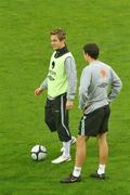 7 September 2009; Republic of Ireland's Kevin Doyle, left, with team-mate Darren O'Dea during squad training ahead of their International friendly match against South Africa on Tuesday. Thomond Park, Limerick. Picture credit: Diarmuid Greene / SPORTSFILE