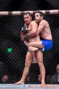 11 December 2015; Artem Lobov, left, in action against Ryan Hall during their lightweight bout. The Ultimate Fighter Finale: Team McGregor vs. Team Faber, The Chelsea at The Cosmopolitan, Las Vegas, USA. Picture credit: Ramsey Cardy / SPORTSFILE