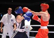 11 September 2009; John Joe Nevin, right, Ireland, in action against Eduard Abzalimov, Russia, during their Bantamweight 54kg bout. AIBA World Boxing Championships, Semi-Finals, Assago, Milan, Italy. Picture credit: David Maher / SPORTSFILE