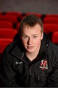 16 December 2015; Ulster's Luke Marshall after a press conference. Ulster Rugby Press Conference, Kingspan Stadium, Ravenhill Park, Belfast, Co. Antrim.  Picture credit: Oliver McVeigh / SPORTSFILE