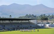 12 September 2009; The Kerry squad, with a backdrop of the Macgillicuddy Reeks, during a squad training session ahead of their GAA Football All-Ireland Senior Championship Final game against Kerry on September the 20th. Fitzgerald Stadium, Killarney, Co Kerry. Picture credit: Brendan Moran / SPORTSFILE